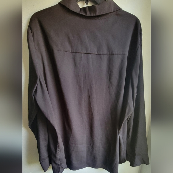 Calvin Klein Black draw string dressy top .Size 1X. - Picture 4 of 7